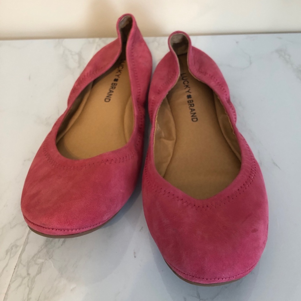 Pink Lucky Ballet Flats